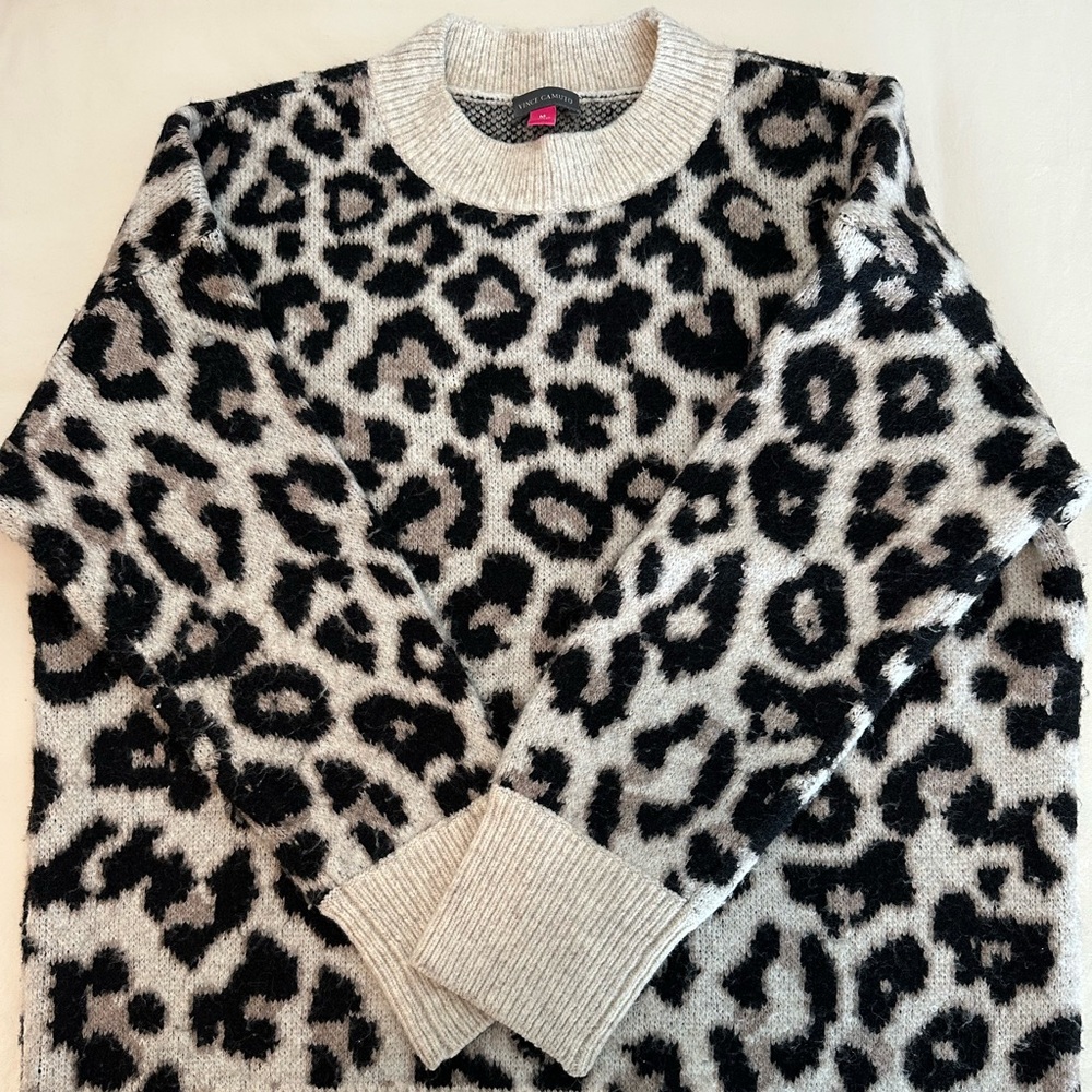 Vince Camuto Animal Print Sweater